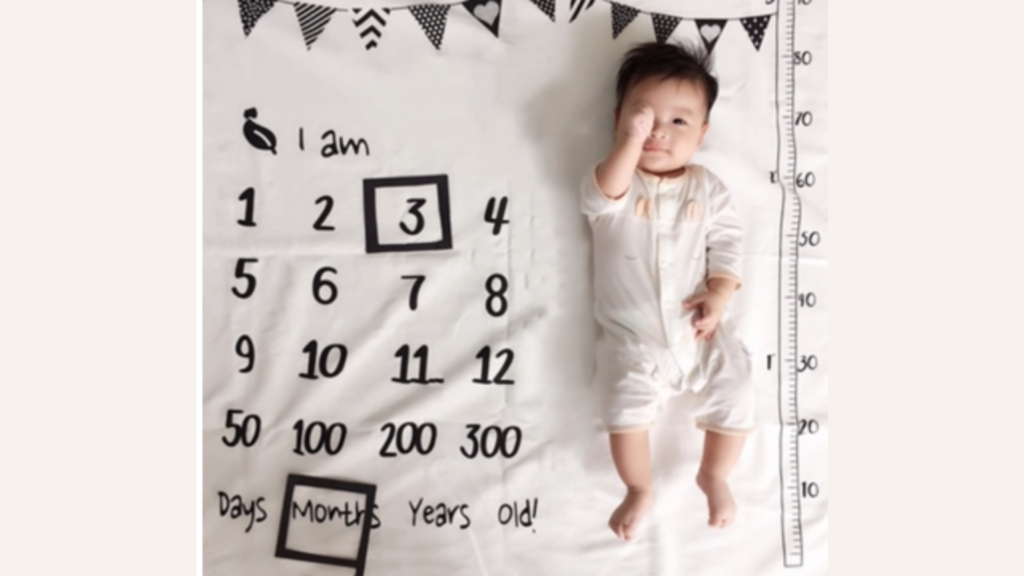 שמיכת צילומים לתינוק milestone photo baby mat