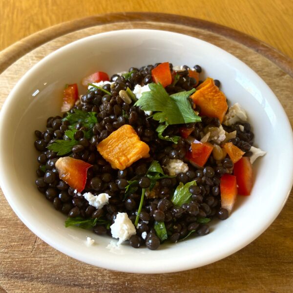 black lentil salad