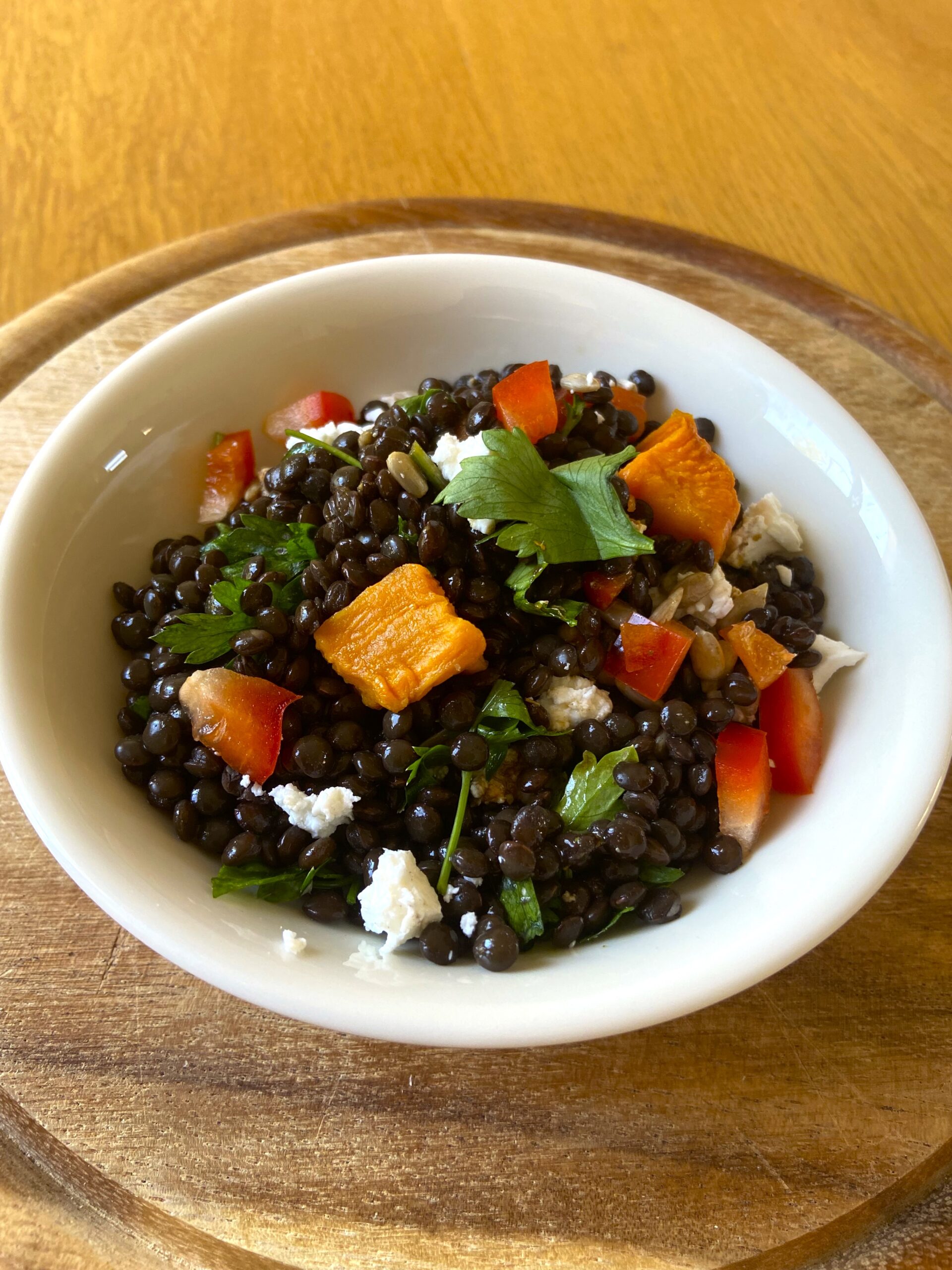 black lentil salad